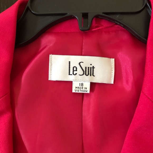 Le Suit Women's Red Blazer - Picture 4 of 6